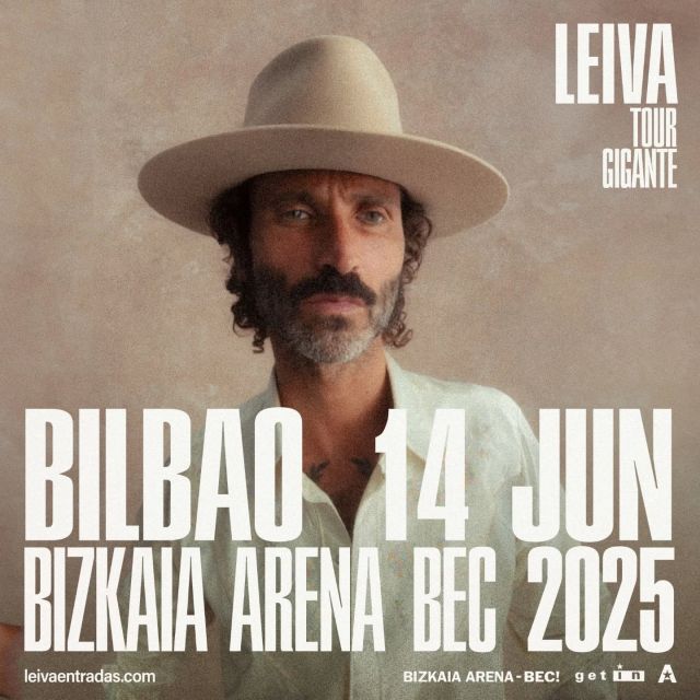 📢LAST CALL‼️

@leivaoficial_ llegará mañana a Bilbao con su Tour Gigante!

Única cita en Euskadi. En el @bizkaiaarena

🎟️Entradas: 🔗leivaentradas.com

#Leiva #TourGigante
