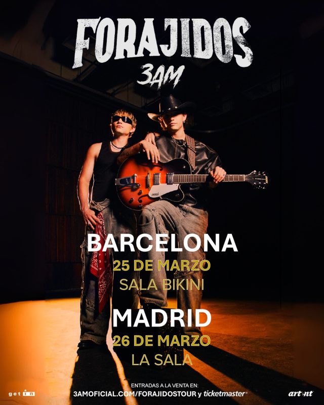 3AM llega a España el año que viene el 25 de marzo en Barcelona y 26 de marzo en Madrid!

Entradas ya a la venta en Ticketmaster 🎫