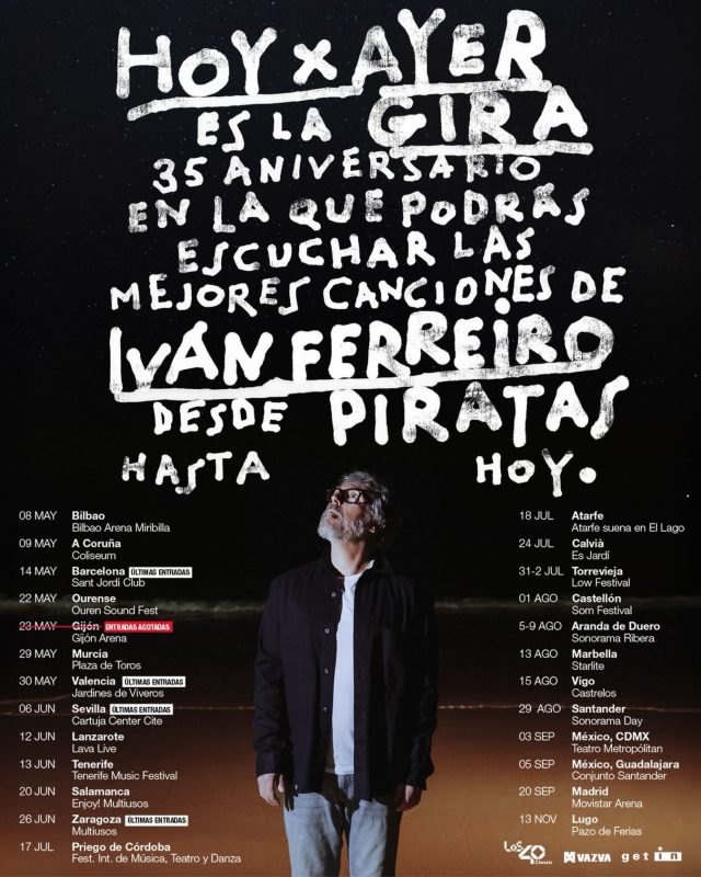 ¿En qué ciudad os vemos? 🫡

Entradas a la venta en www.ivanferreiro.es