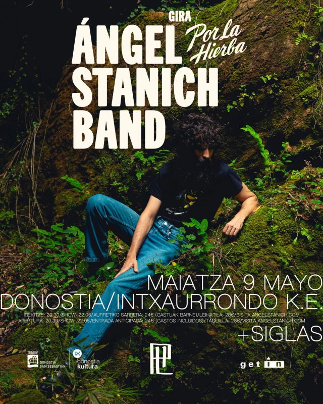 Ángel Stanich vuelve a los escenarios e incluye Donostia en su tour “Gira (Aún) Sin Nombre”.
No te pierdas esta cita con el ermitaño más enigmático del panorama alternativo.

Sigas, por su parte, actuará previamente como artista invitado.

🗓️9 de mayo en Donostia, en Intxaurrondo Kultur Etxea.

🎟️Entradas en angelstanich.com y donostiakultura.eus 

@angelstanich 
@siglas.siglas 
@donostiakultura