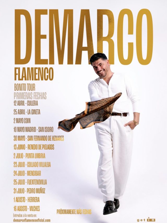 Primeras confirmaciones de “Bonito”, el tour de @demarco_flamenco 

¿En qué ciudad os vemos? 🔥